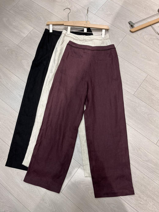 100%纯亚麻裤子（裤长大约99-102左右） 商品图3