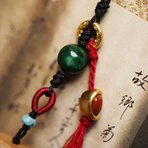 【青山特惠】老山檀香【骰子】钥匙扣 挂件  s35 商品图2