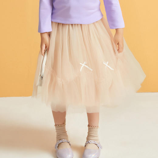 笛莎Deesha 2025秋季新款女童梦幻网纱裙 商品图0