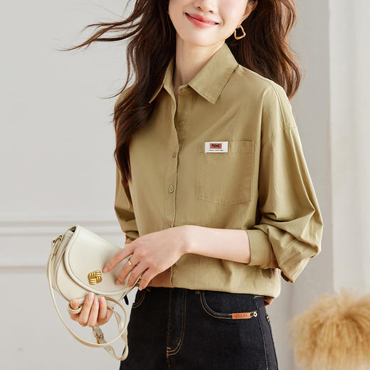 馥迦经典百搭纯棉口袋衬衫 商品图14