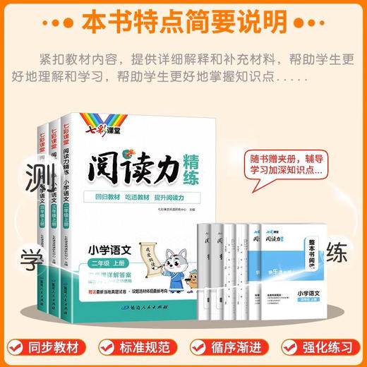 2026春 七彩课堂阅读力精练一二三年级四五年级六年级下册任选语文阅读理解专项训练人教版语文阅读强化训练 商品图3