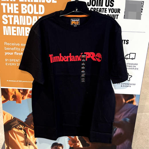 Timberland/添柏岚 PRO 男士夏季棉混纺印花透气休闲圆领短袖T恤 商品图1