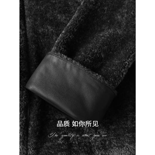 COCOBELLA拉贡质感皮草外套女假两件仿皮毛一体大衣FU3105-2 商品图4