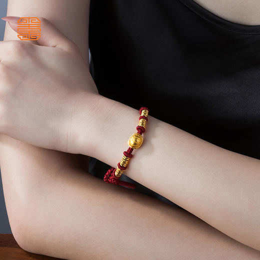 玺匠金铺《足金富甲天下》足金9999 黄金手链 商品图7