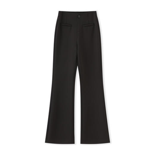 「高货wl」全新升级【铂金会员220/天猫289/差价69】(04700)洛诗琳气质优雅通勤修身西裤2025秋季高腰显瘦百搭喇叭裤 商品图4