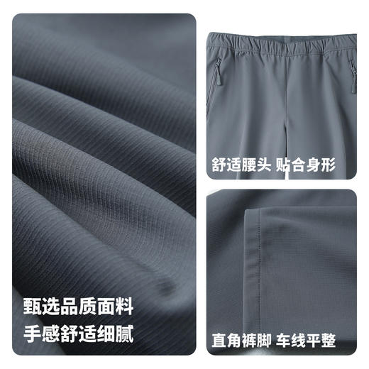 【加绒&易去污】圣得西宽松直筒休闲裤男款2025秋新款保暖裤子 商品图4