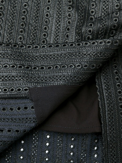 秋季新款黑色亮丝半身裙女 中长款修身显瘦包臀一步裙 商品图4