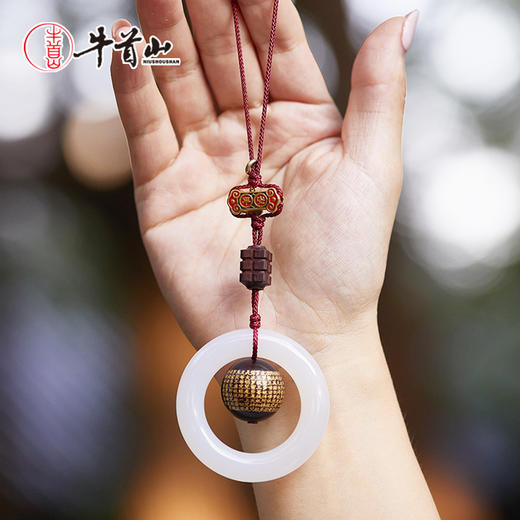 牛首山紫檀心经挂件手机包包车载挂饰送闺蜜朋友国风节日文创礼物 商品图1