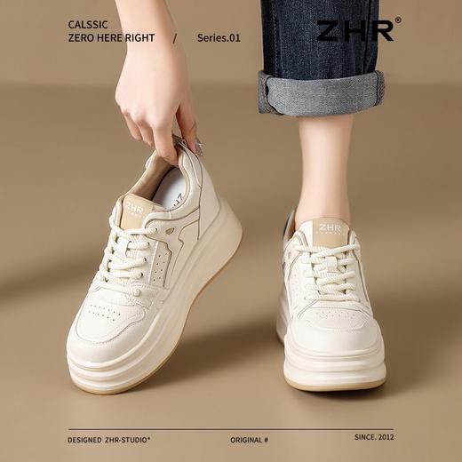 ZHR则则【增高8cm】厚底高帮休闲鞋女2025春季新款透气轻便运动鞋 商品图6