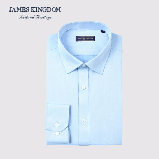 【棉混纺男士商务多款合集】占姆士男士25初秋白蓝抗皱系列长袖衬衫  多款多色 商品图13