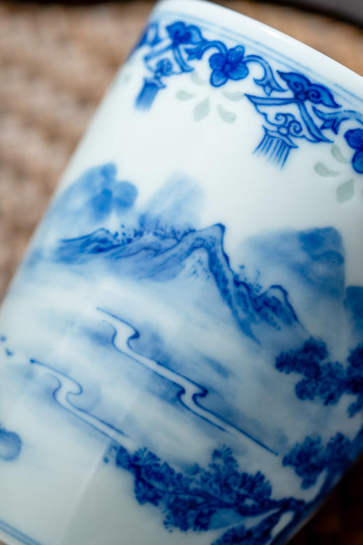 会员专享  青花山水明珠闻香杯 仅供【景瀚店/御窑厂店】自提 商品图1