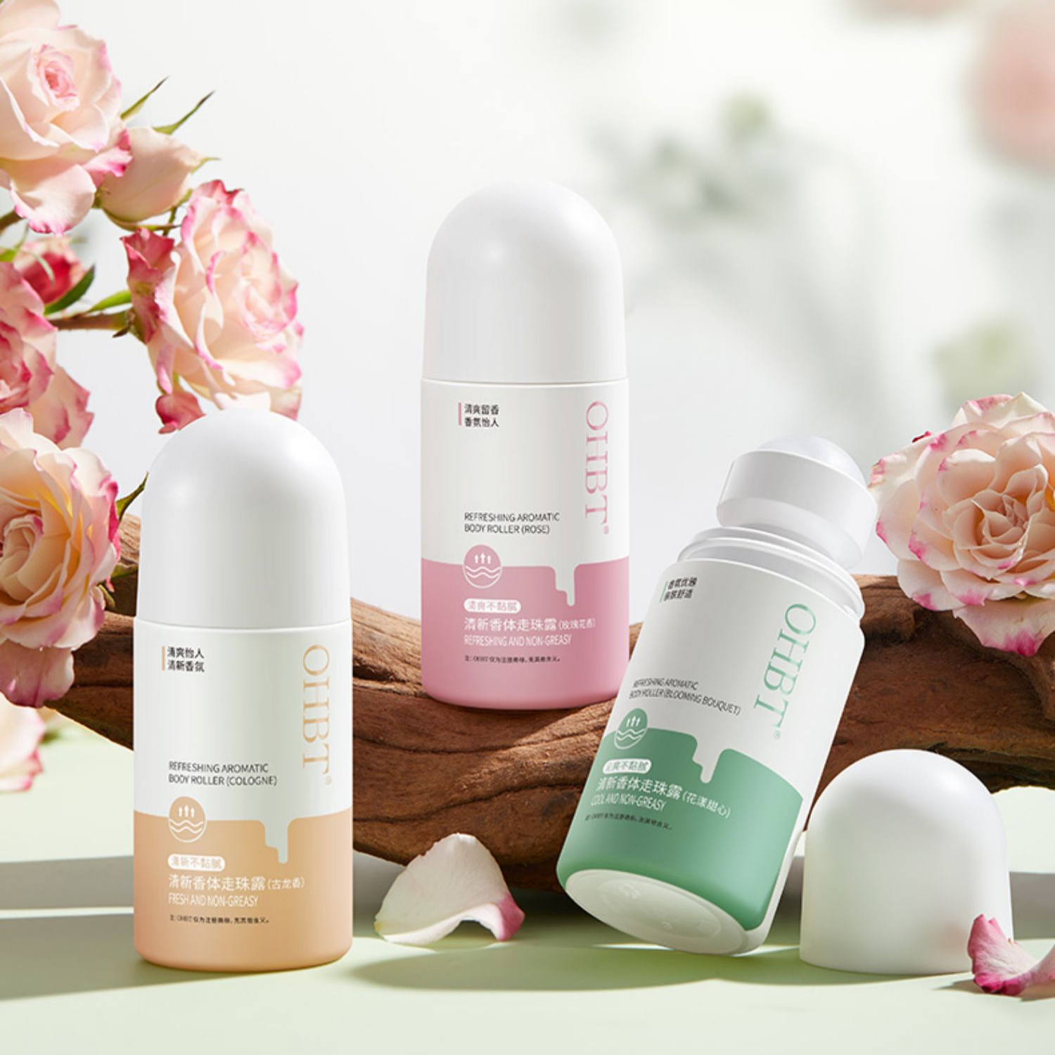 OHBT止汗走珠香体露，清新持久，玫瑰花香/花漾甜心/古龙香可选