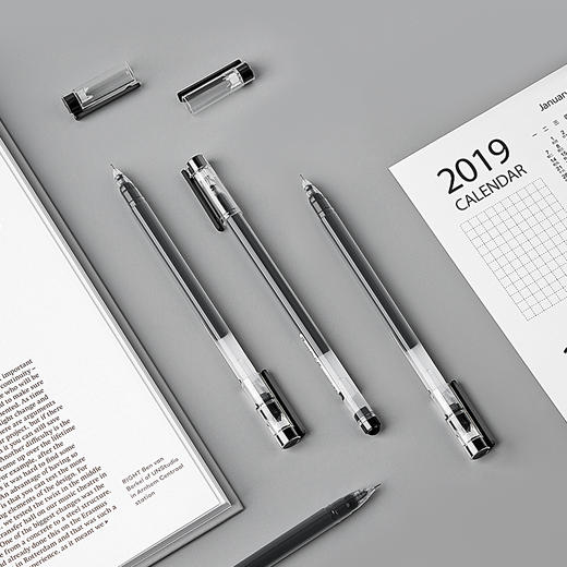 广博开学文具大赏大容量中性笔-黑色12支装量贩囤货 商品图4