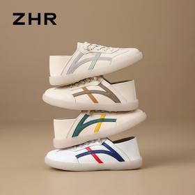ZHR则则时尚撞色小白鞋2025夏季新款学生党休闲百搭小白鞋A67N