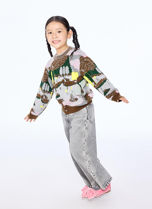 jnby   25年秋款  短款开襟毛衫  1P8310850 商品图6