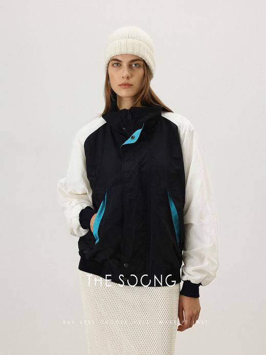 THESOONG|"新浪潮主义"经典重酵洗防泼水撞色翻领夹克外套HBFY7348 商品图1