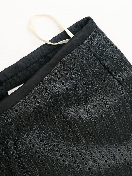 秋季新款黑色亮丝半身裙女 中长款修身显瘦包臀一步裙 商品图2