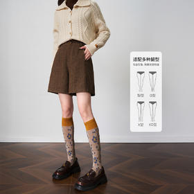 OLrain欧芮儿2025新款女秋季小个子高腰a字显瘦休闲阔腿裤短裤