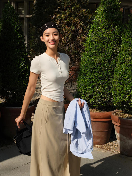 LULU Hold Tight女士亨利短袖排扣衫（ZY*SS） 商品图0