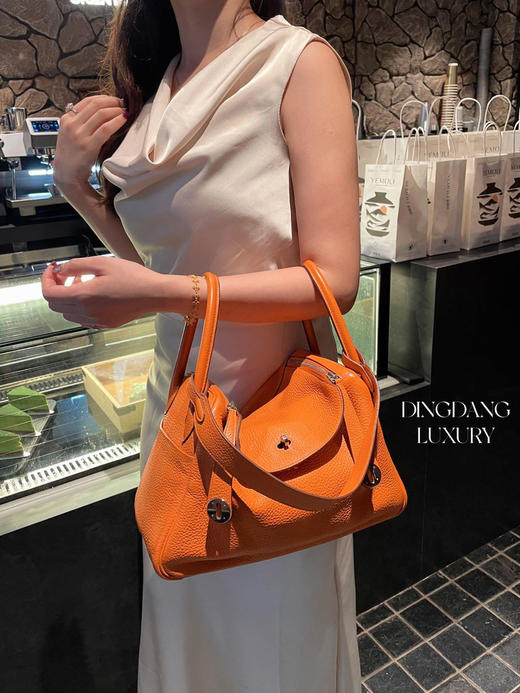 爱马仕 Lindy 30 爱马仕橙 单肩包 商品图2