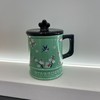 G365春日田园绿色碎花高颜值带盖陶瓷咖啡杯桌面马克杯 商品缩略图2