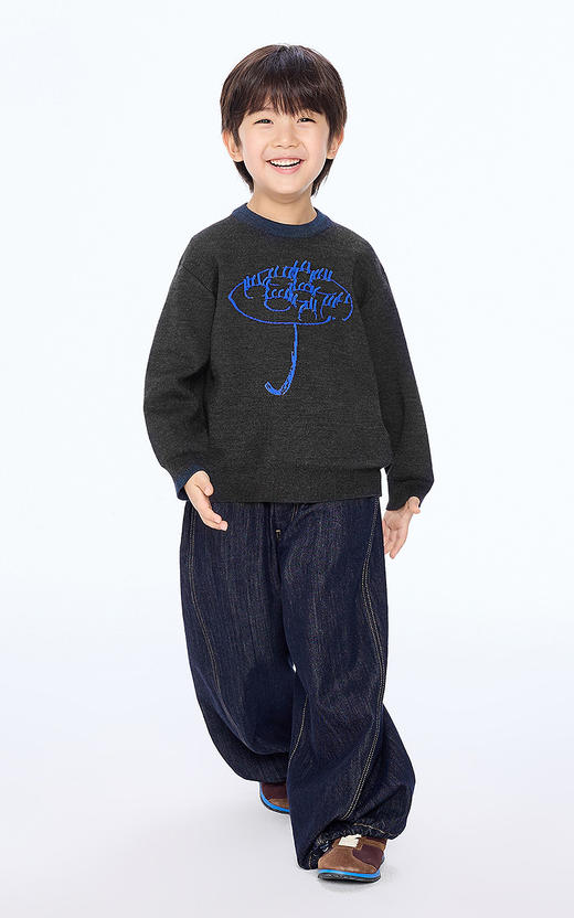 jnby  25年秋款  长袖套头毛衫  1P8311850 商品图0