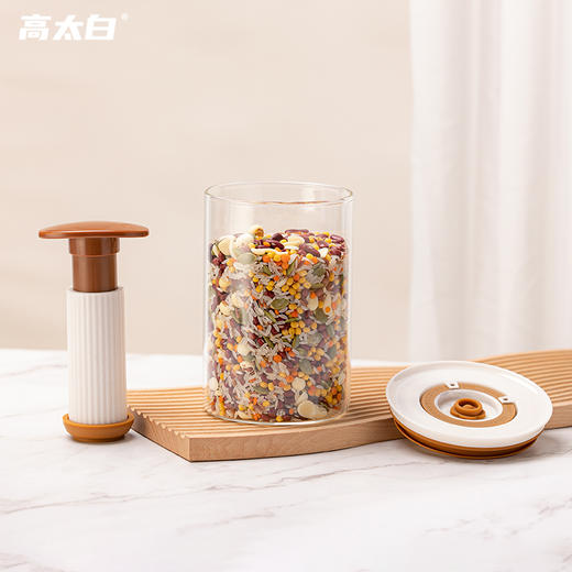 高太白抽真空密封罐 高硼硅玻璃 可冷冻冷藏 可耐高温 商品图10