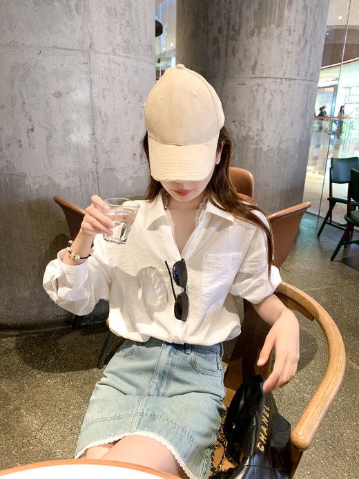 <曾小咸推荐>现货秒杀！最后一波 ！！韩系浅色牛仔拼蕾丝半身短裙 日常189.99 立减110 秒杀79.99！ 商品图10