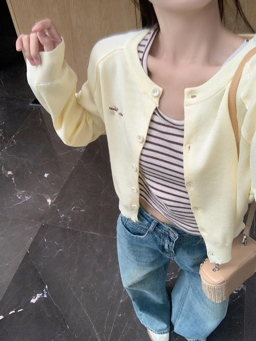 【169元任选2件】最后一波现货！4色圆领针织长袖开衫 商品图12