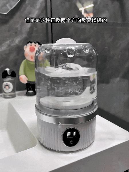 告别手洗时代❗️强烈安利给所有女生❗️【小型无线内衣洗衣机】全机身防水💦普通洗➕强力洗两种模式⚠️清洁力Max ！无线免插电，脏了随时洗💪 商品图2