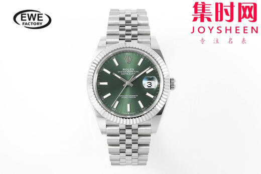 劳力士EWE日志型41系列 男士腕表 薄荷绿
机芯：搭载改Cal.3235 商品图0