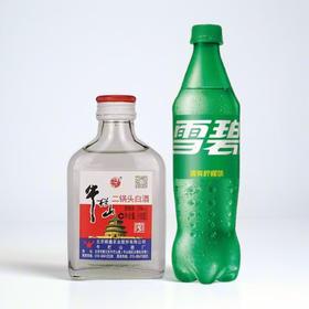【特调DIY】牛碧极了：牛栏山二锅头56度(小)100ml + 雪碧柠檬味汽水500ml