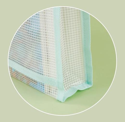 必能双层科目袋立体学科分类袋作业袋加厚加宽A4大容量文件书袋试卷收纳袋双拉链手提袋随机1个 商品图2