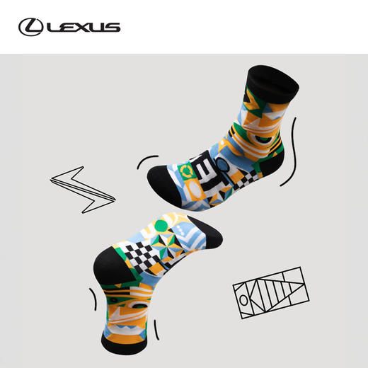 YET孟菲斯-休闲袜子(2双) 商品图3