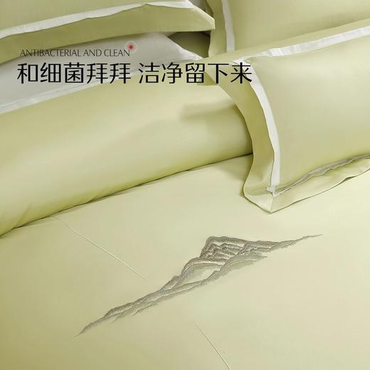 水星家纺国风系列60支长绒棉贡缎抑菌四件套纯棉亲肤透气套件严选 商品图4