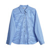 OLrain欧芮儿2025新款女秋季通勤蓝色条纹宽松设计感衬衫长袖衬衣 商品缩略图3