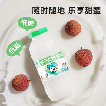 李子园甜牛奶荔枝风味含乳饮料奶饮品225ml*4瓶装儿童学生营养早餐 /水饮冲调 /常温奶 /含乳饮品 商品图7