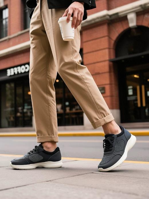 【PANSY】2025年秋季新款盼喜透气舒适日本男鞋运动撞色防滑休闲鞋 商品图2