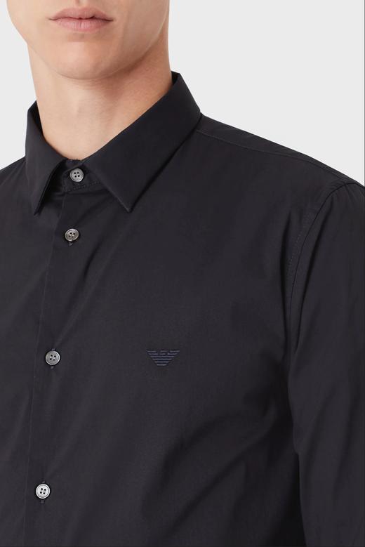 Emporio Armani 男士经典百搭弹棉刺绣飞鹰logo休闲衬衣12281 商品图5
