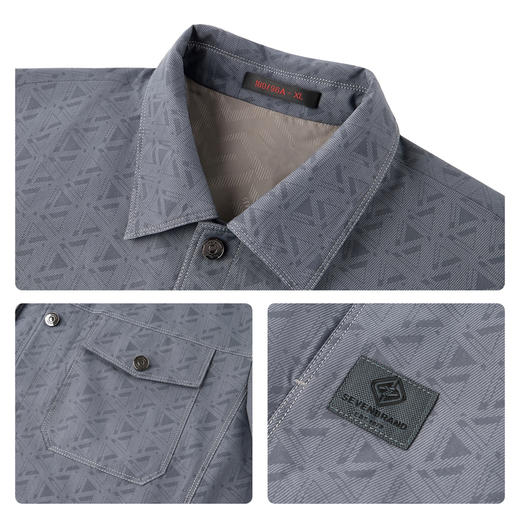 【工装满印茄克】柒牌男装时尚外套2025秋季新品潮流男士休闲夹克129K70410 商品图3