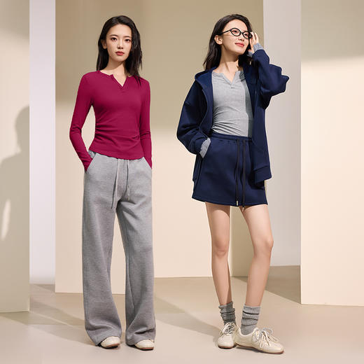 【秋上新】I'd爱帝女式莱赛尔羊毛V领长袖衫 商品图4