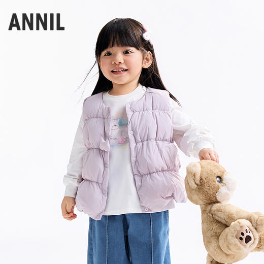 【实体店同款】女童羽绒马夹冬季新款安奈儿童装XG542074 商品图2