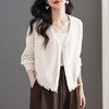 薄款流苏针织开衫，漂亮洋气减龄毛衣外套CC-11-9307 商品缩略图1