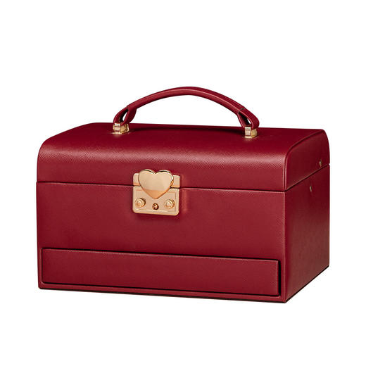 新款结婚首饰盒带锁高档饰品收纳盒22017 商品图4