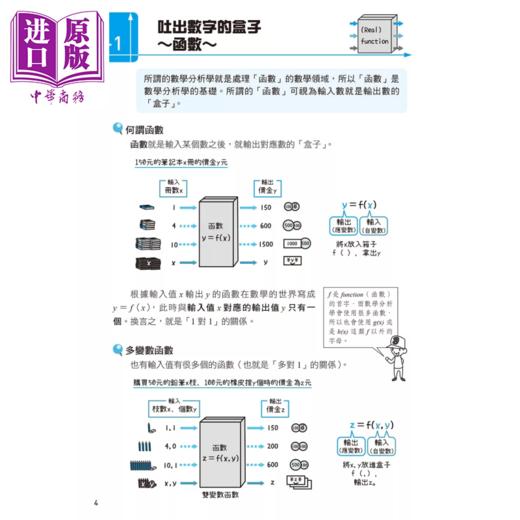 【中商原版】数学分析图鉴 图解 实例 从微积分到矢量分析 一本搞定 藏本贵文 世茂出版	港台原版 商品图3