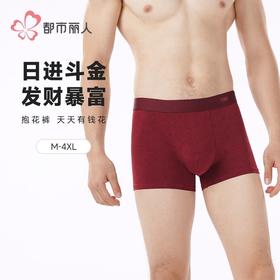 都市丽人内裤男士内裤50S棉拉架内裤明筋平角内裤男内裤FKHC48
