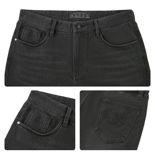 【提花牛仔】柒牌牛仔长裤商务休闲裤子2025秋季新款男士通勤裤装129H73720 商品图3