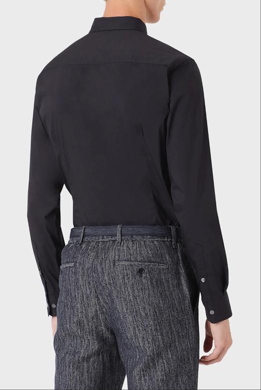 Emporio Armani 男士经典百搭弹棉刺绣飞鹰logo休闲衬衣12281 商品图6
