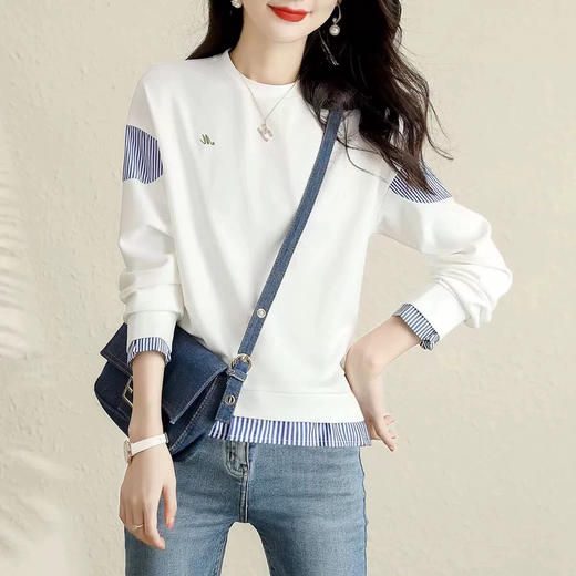 FXA 25732 拼接撞色假两件 商品图1