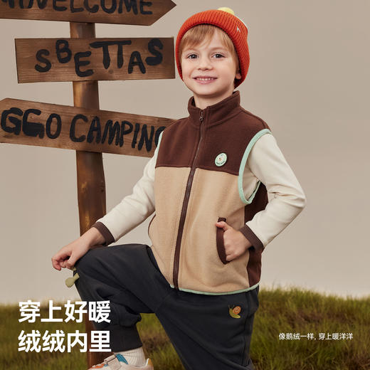 *【贝肽斯】婴儿马甲秋冬新款男童加绒外套上衣保暖儿童防风儿童背心 商品图1